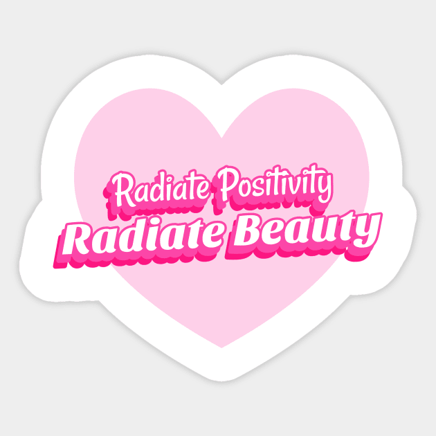 Beauty bloggers radiate beauty positivity Sticker by Hermit-Appeal